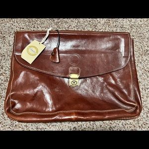 Cenzo Leather Briefcase